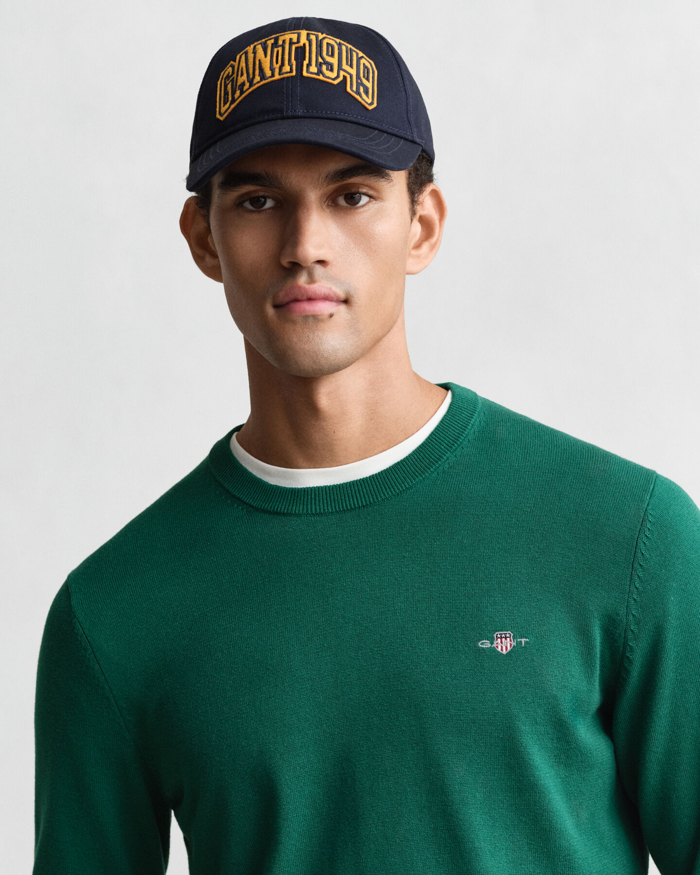 Maglia girocollo in cotone classico