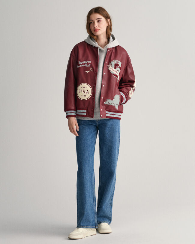 GANT Varsity Jacket in pelle