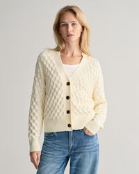 Cardigan in maglia testurizzata