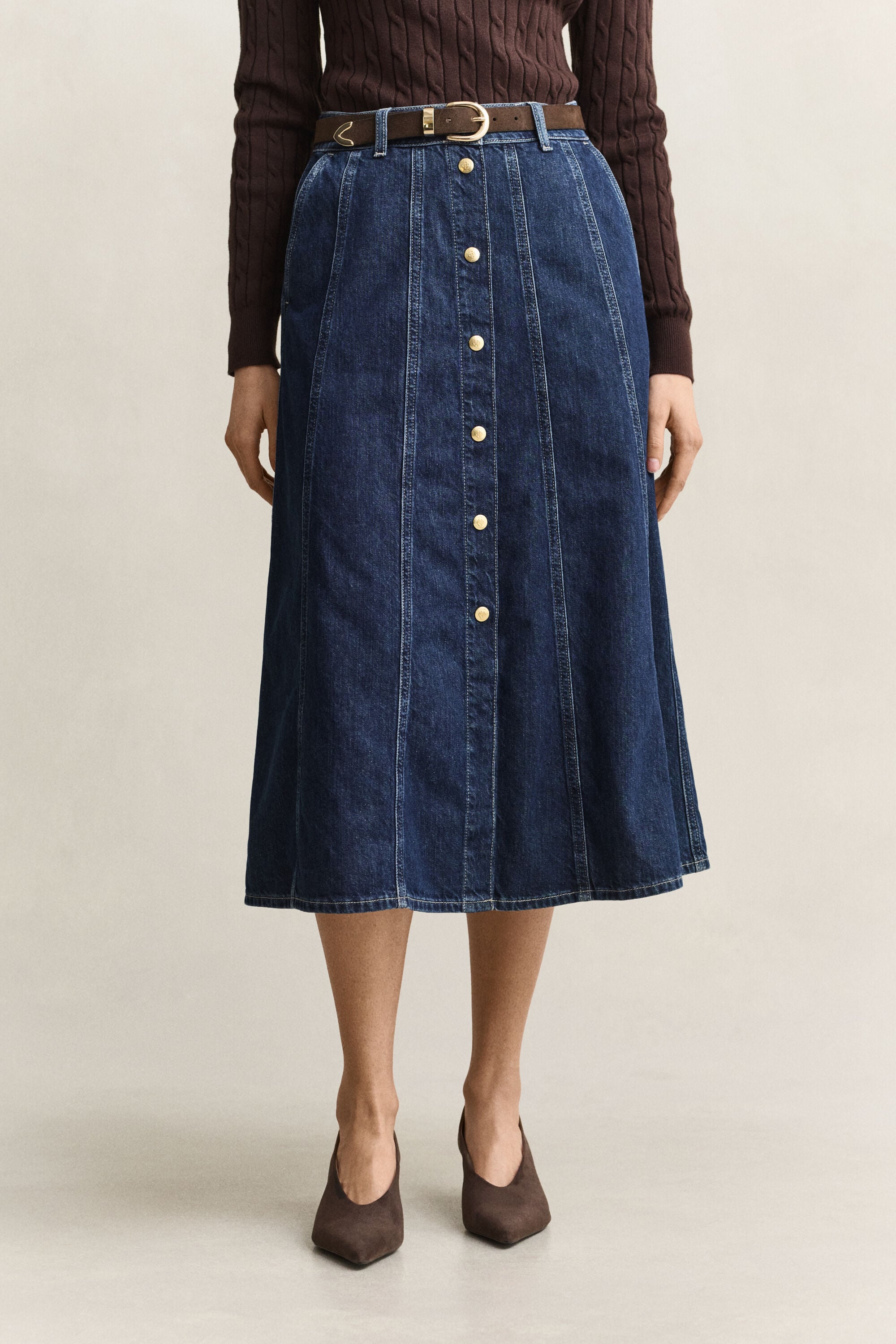 Gonna svasata in denim