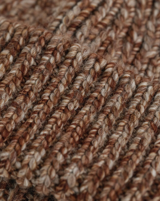 Berretto in lana a coste Mélange