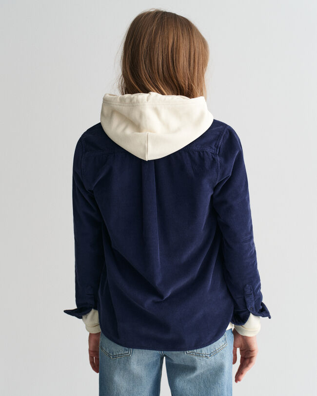 Camicia in velluto a coste regular fit