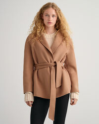 Blazer cucito a mano con cintura