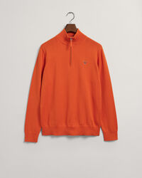 Maglia Classic in cotone con zip corta