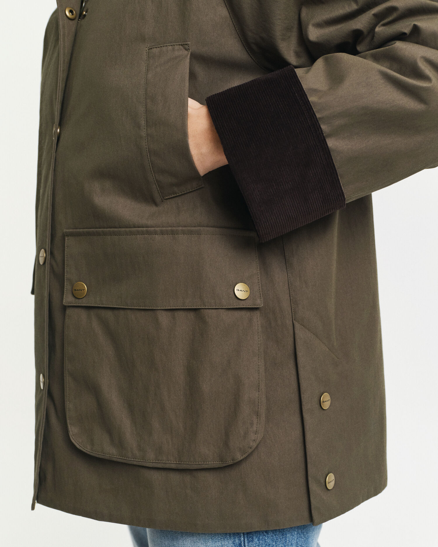 Giacca Barn in cotone cerato