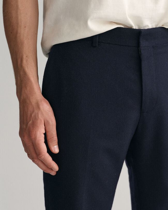 Pantaloni in flanella slim fit