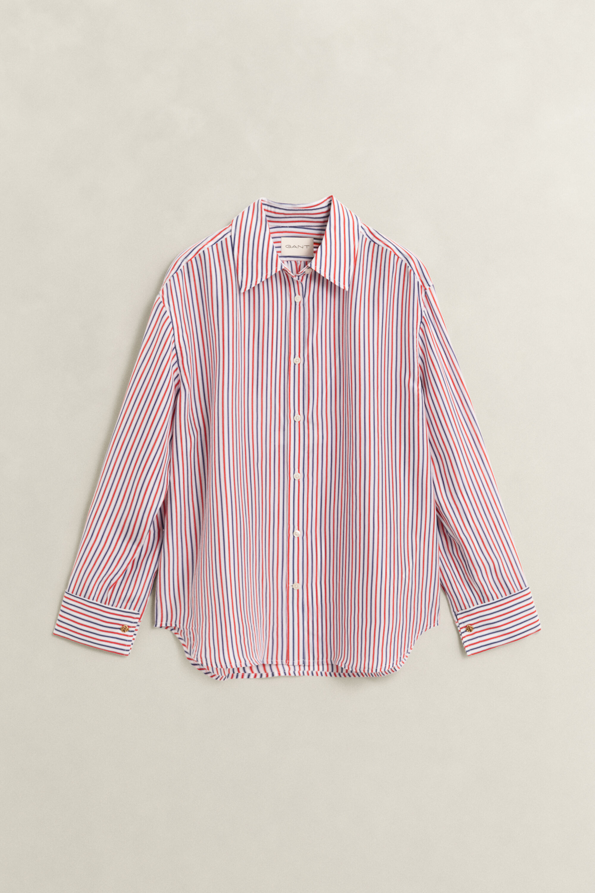 Blusa in seta habotai a righe