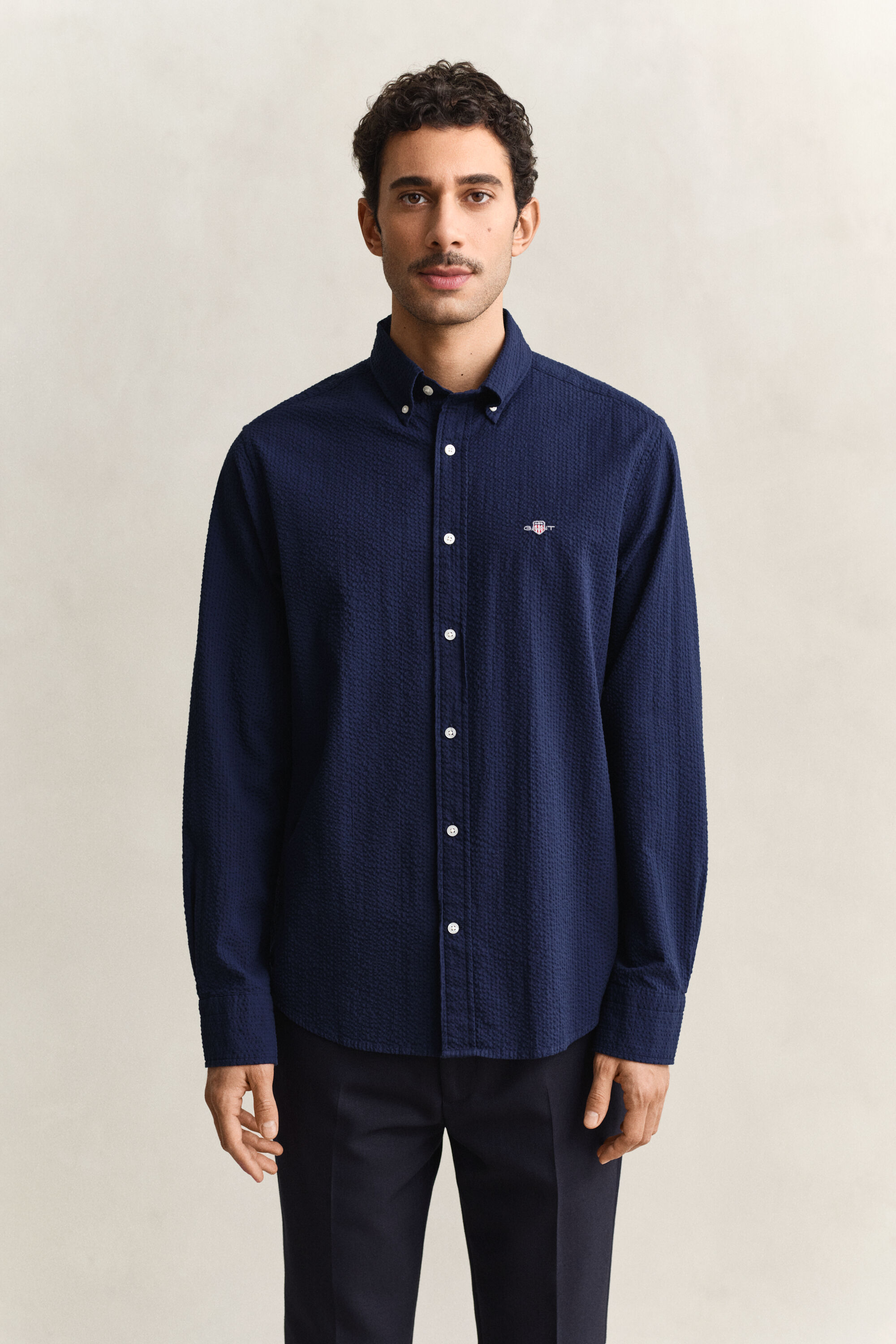 Camicia seersucker regular fit