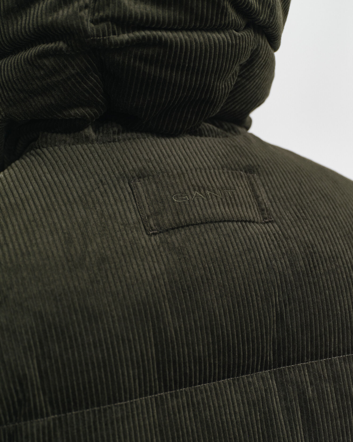 Piumino in velluto a coste