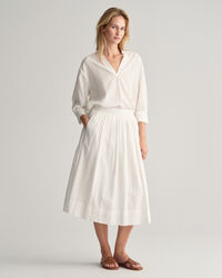 Gonna pull-on a righe Seersucker