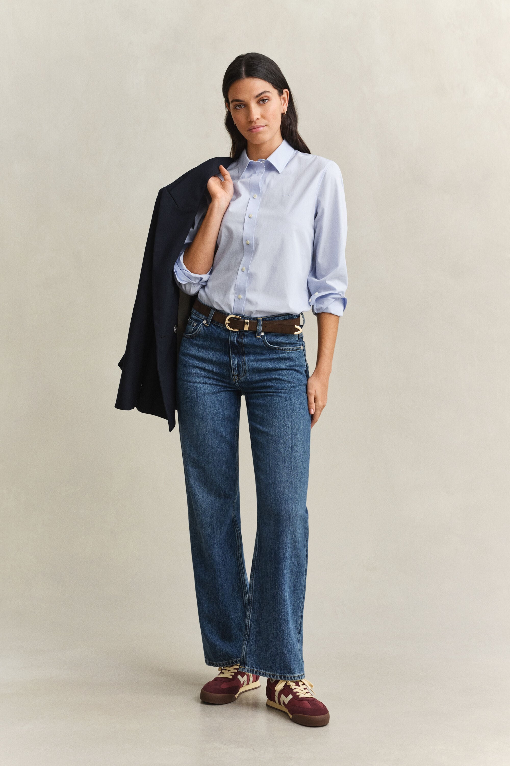 Camicia classica in popeline regular fit