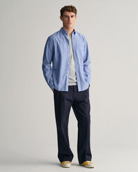 Camicia in lino-cotone regular fit