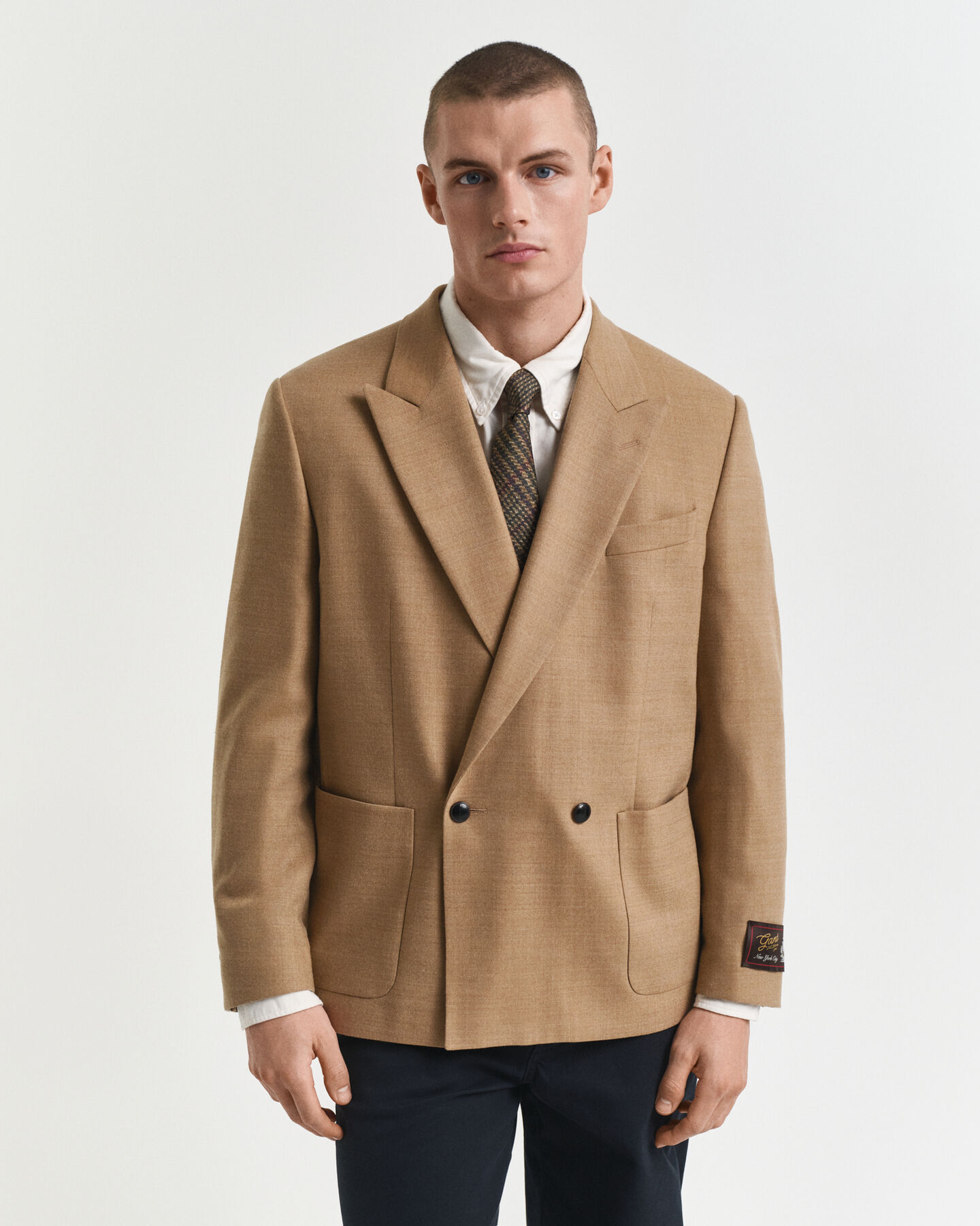 Blazer Club in flanella Camel