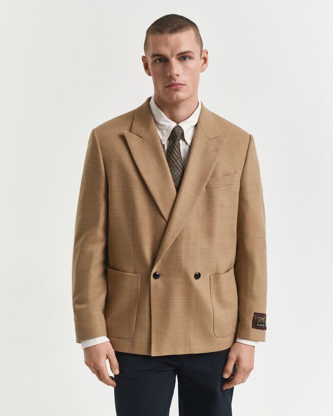 Blazer Club in flanella Camel