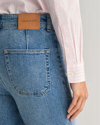 Camicia in popeline a quadri percalle regular fit