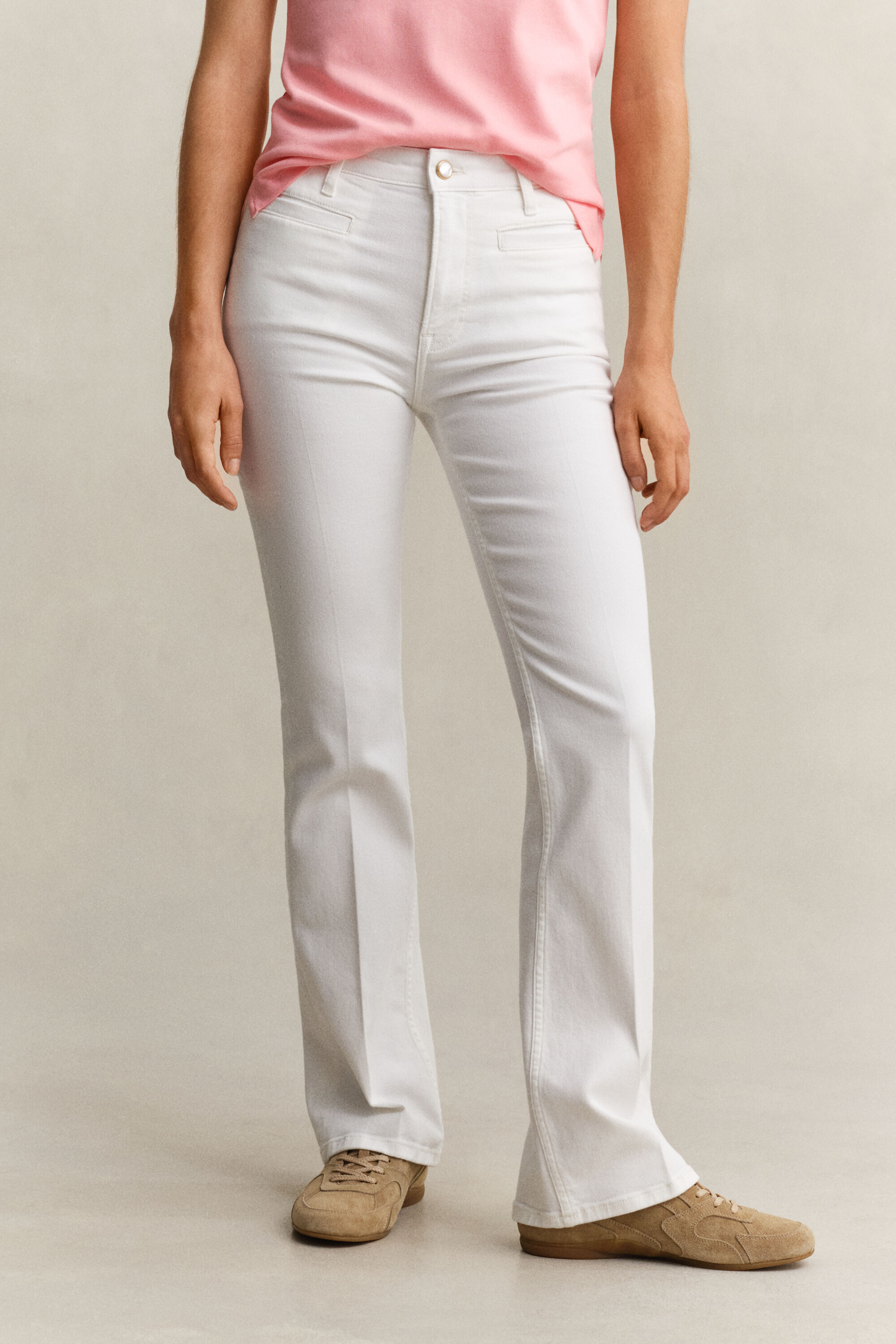 Jeans svasati con motivo Monogram