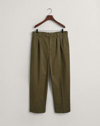 Pantaloni chino in twill con pinces