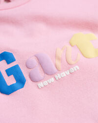 Top a maniche corte in jersey con stampa GANT Girls