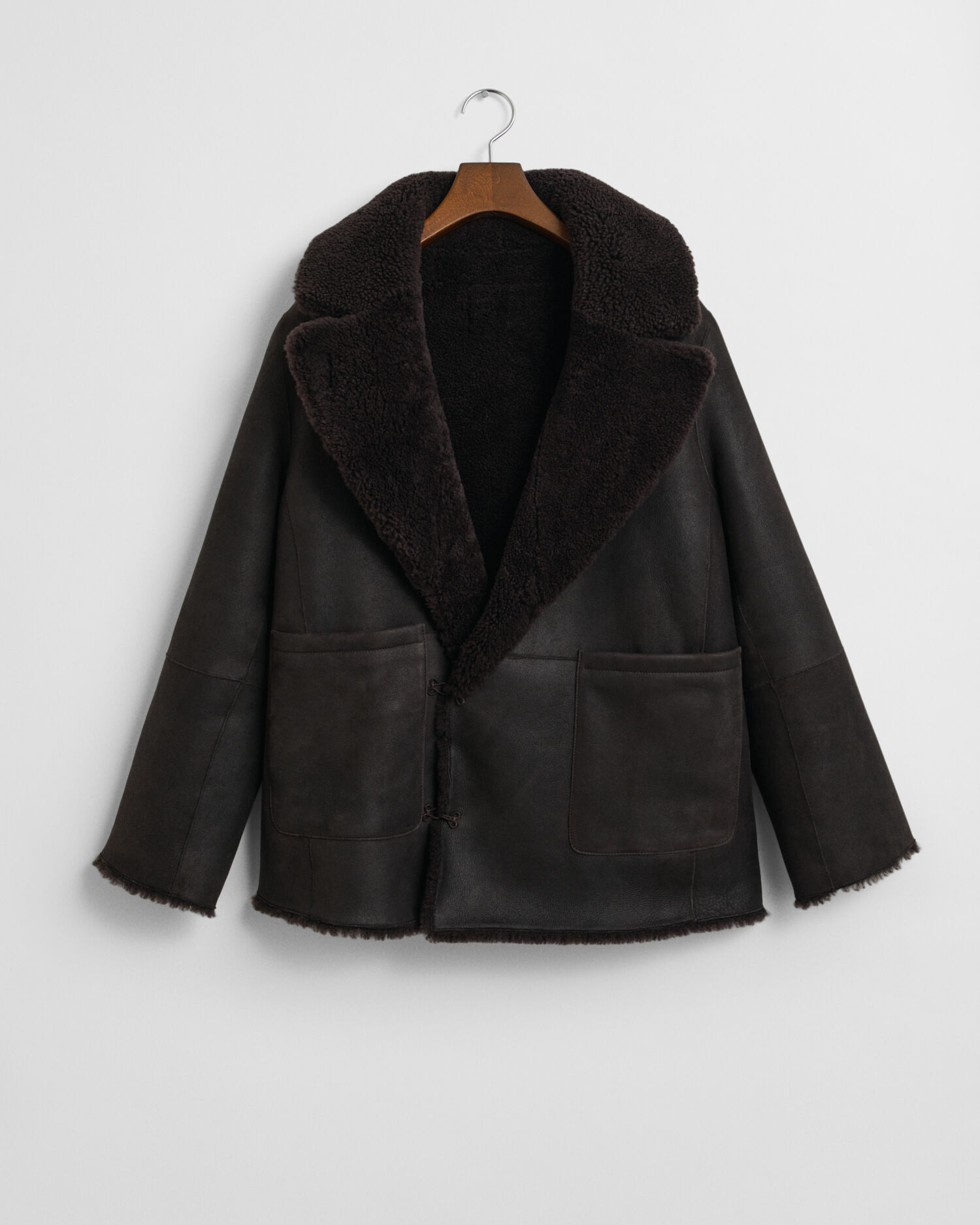 Cappotto in shearling double-face