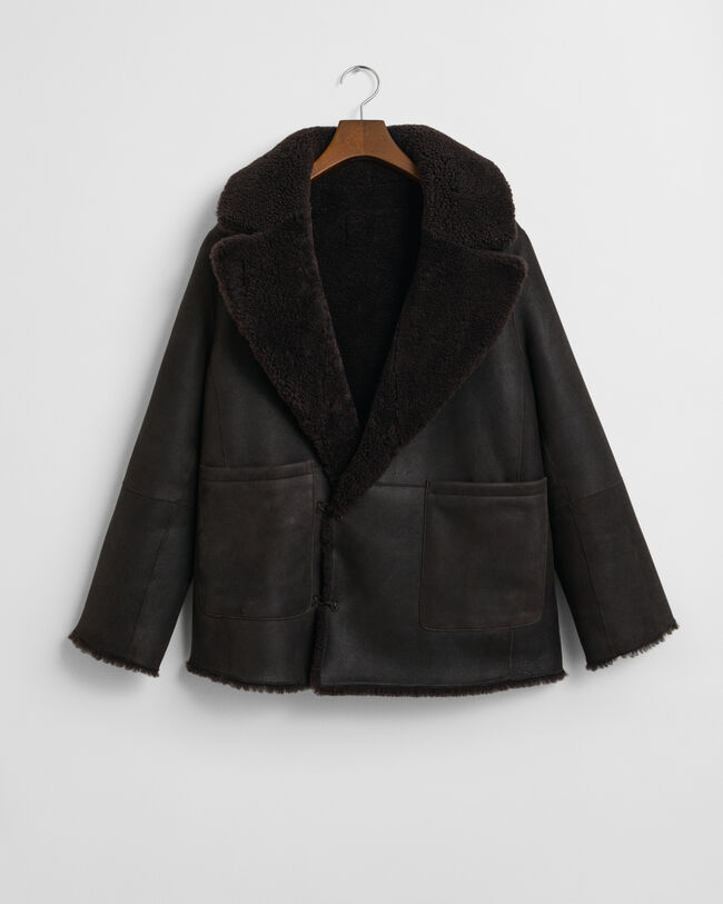 Cappotto in shearling double-face