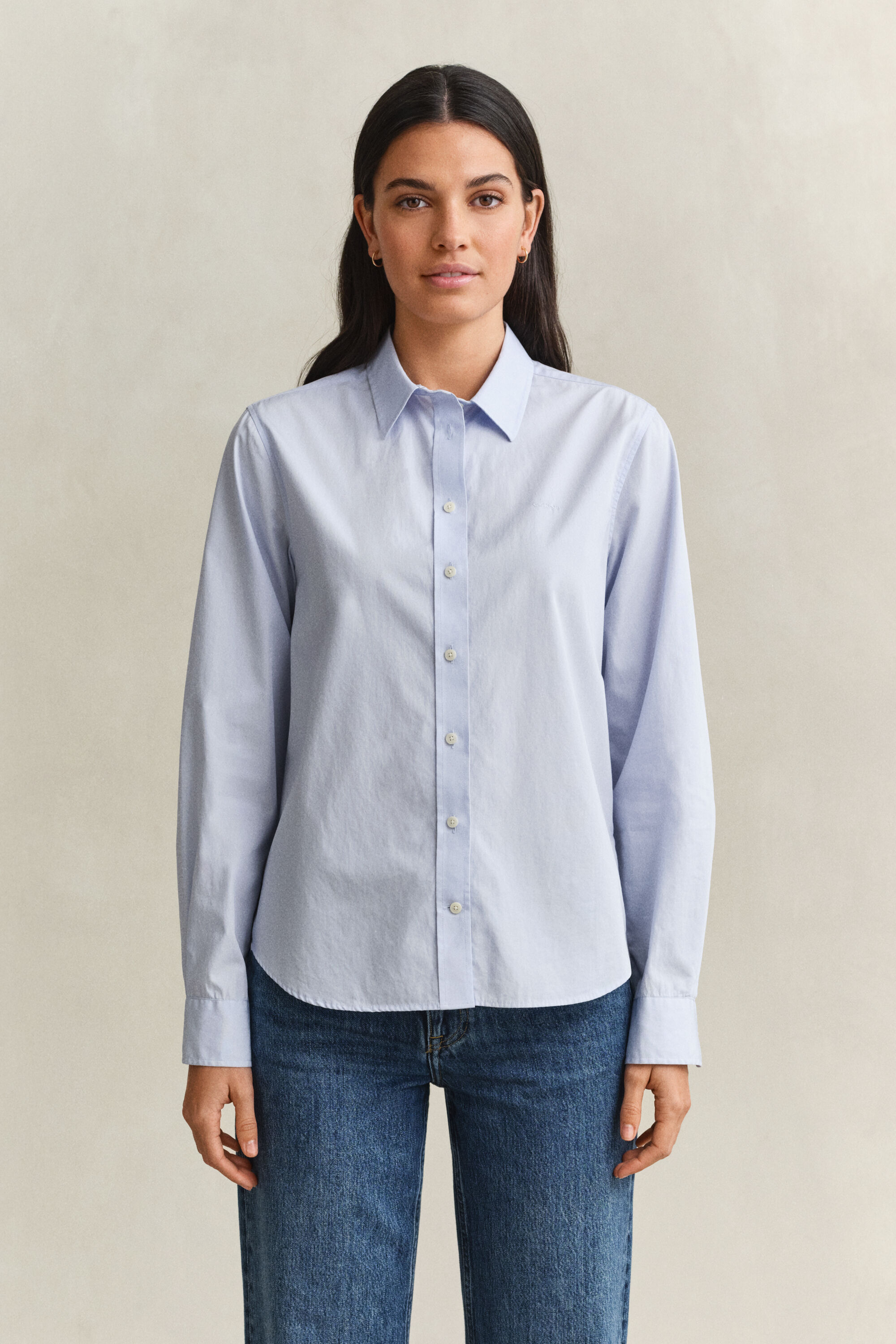 Camicia classica in popeline regular fit