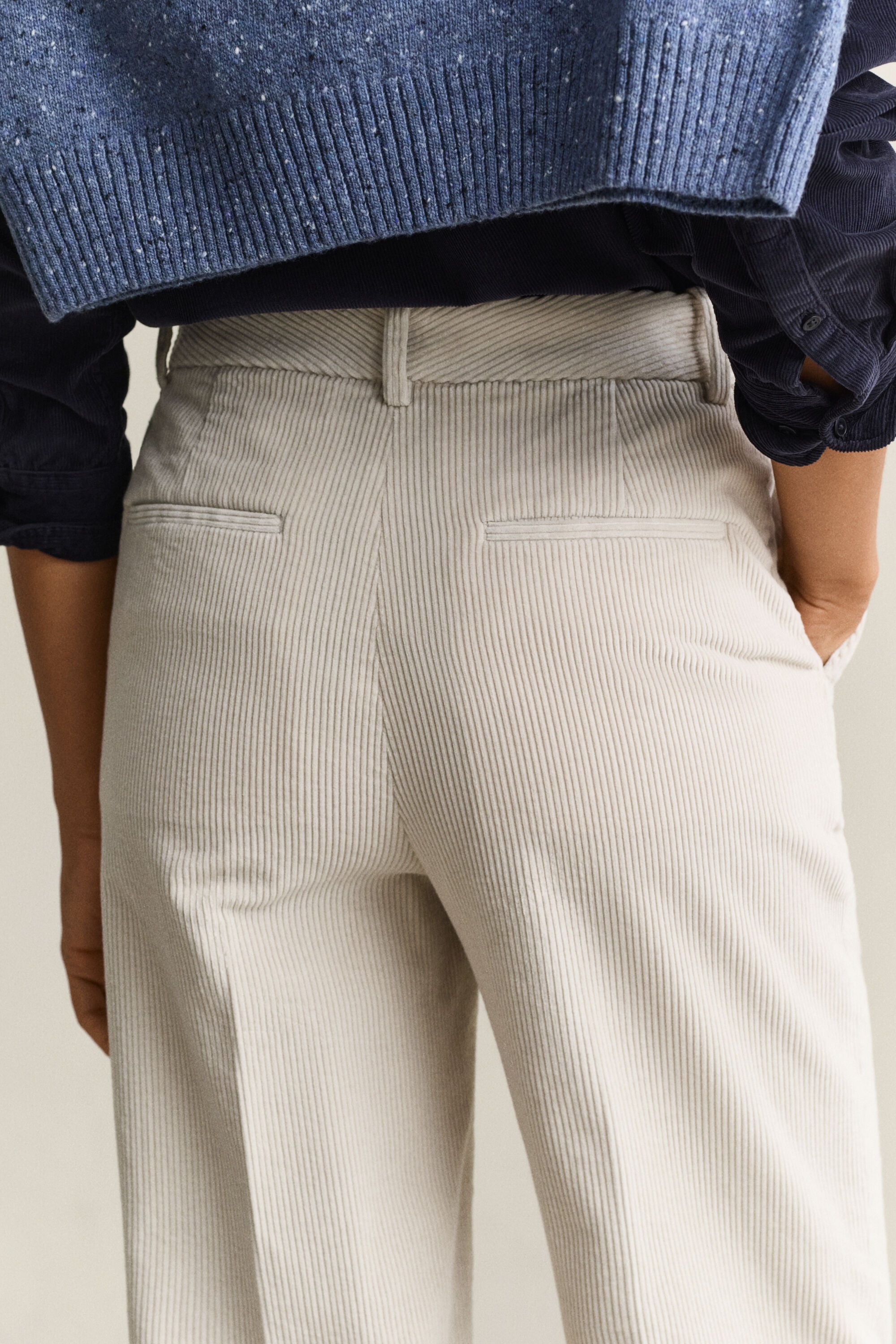 Pantaloni sartoriali in velluto a coste