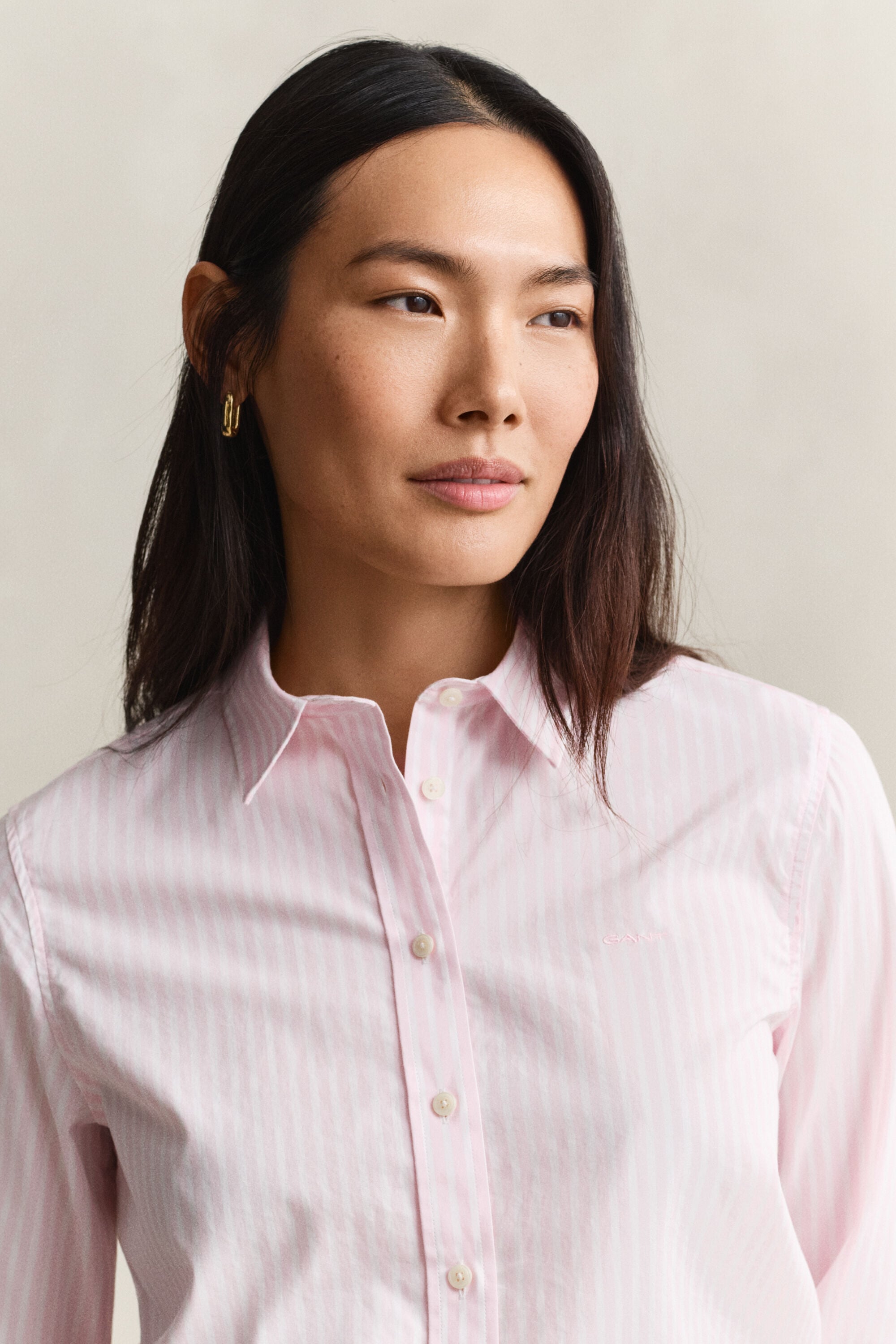 Camicia in popeline a righe Classic regular