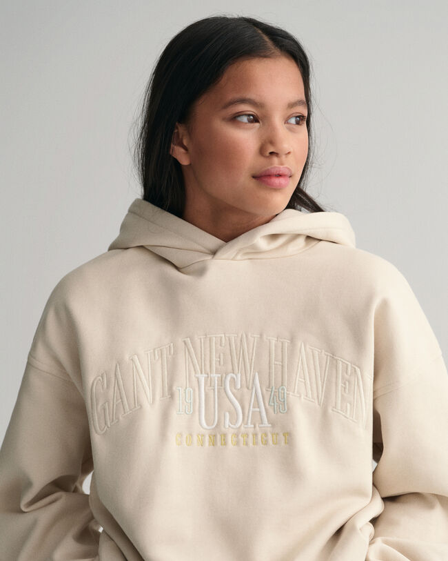 Felpa con cappuccio oversize GANT USA Teen Girls