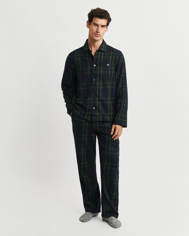 Confezione regalo di pigiama in flanella a quadri