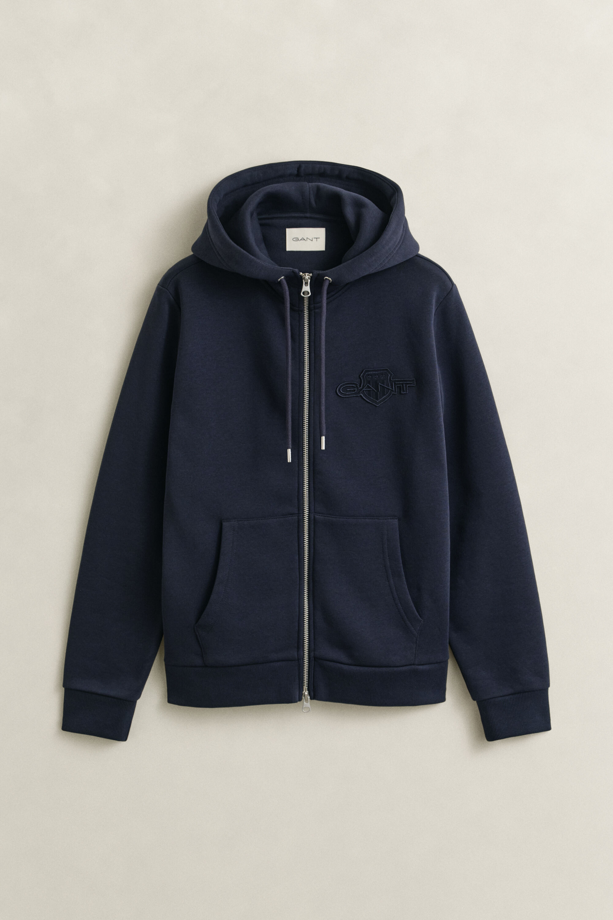 Felpa con zip e cappuccio Tonal Shield