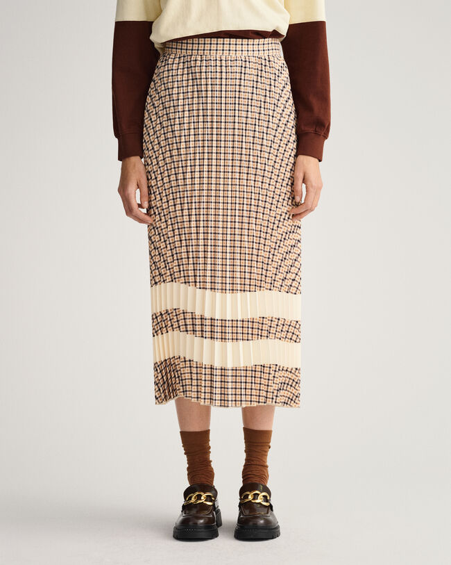 Gonna plissettata a quadri