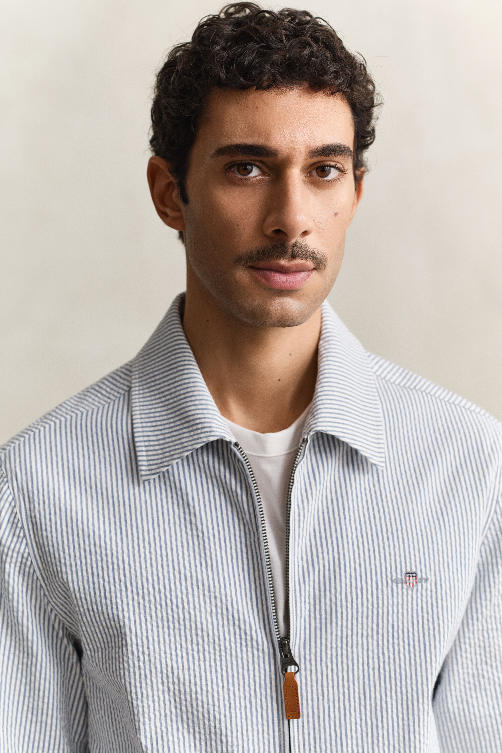 Giacca Windcheater in seersucker