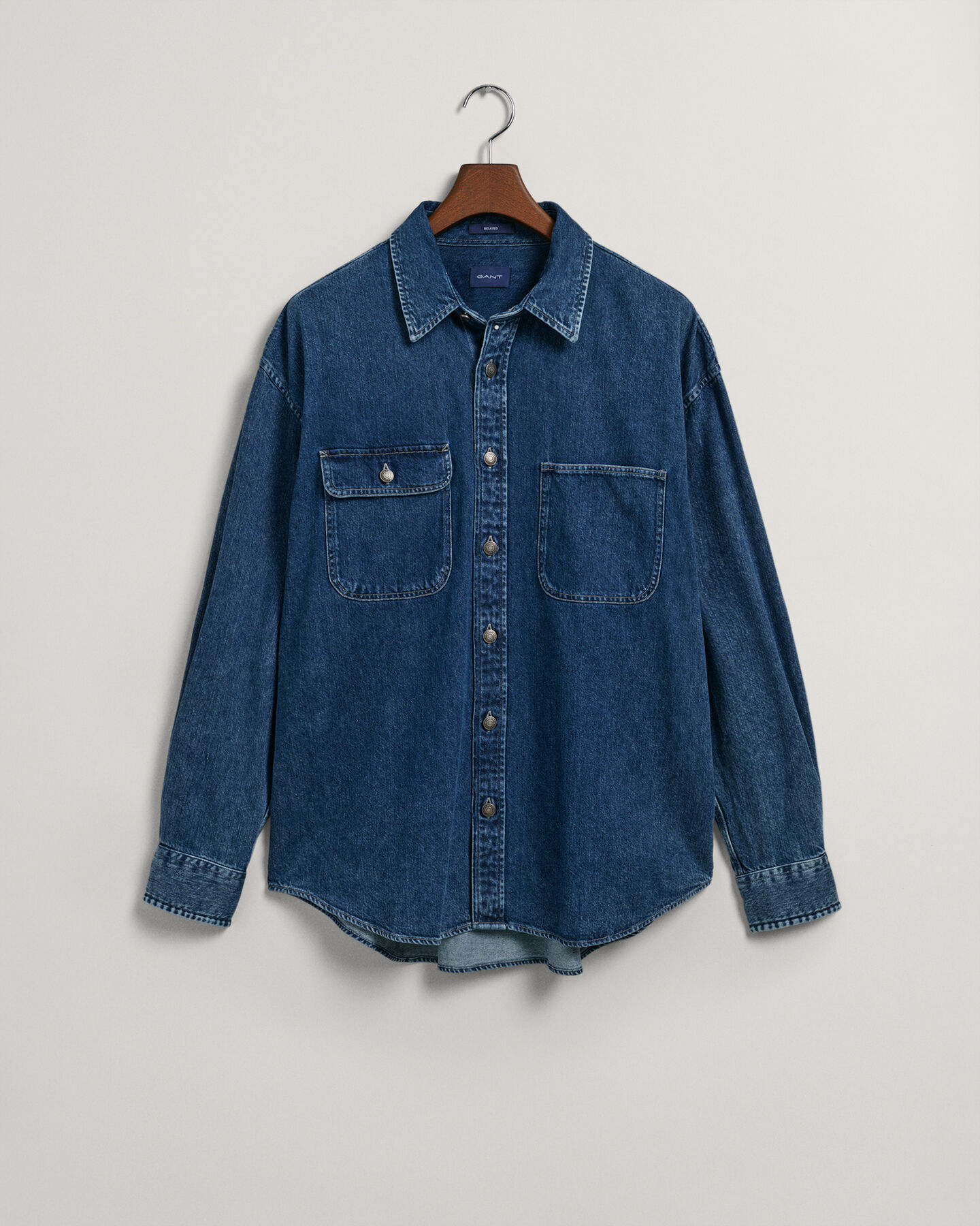 Camicia in denim oversize
