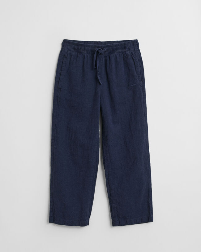 Pantaloni in lino e cotone Kids