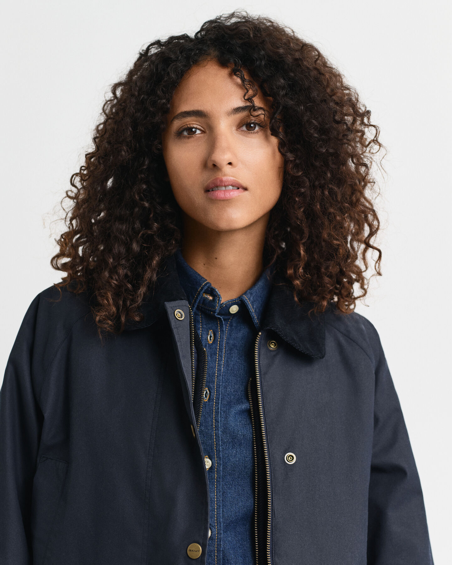 Giacca Double Decker in cotone cerata