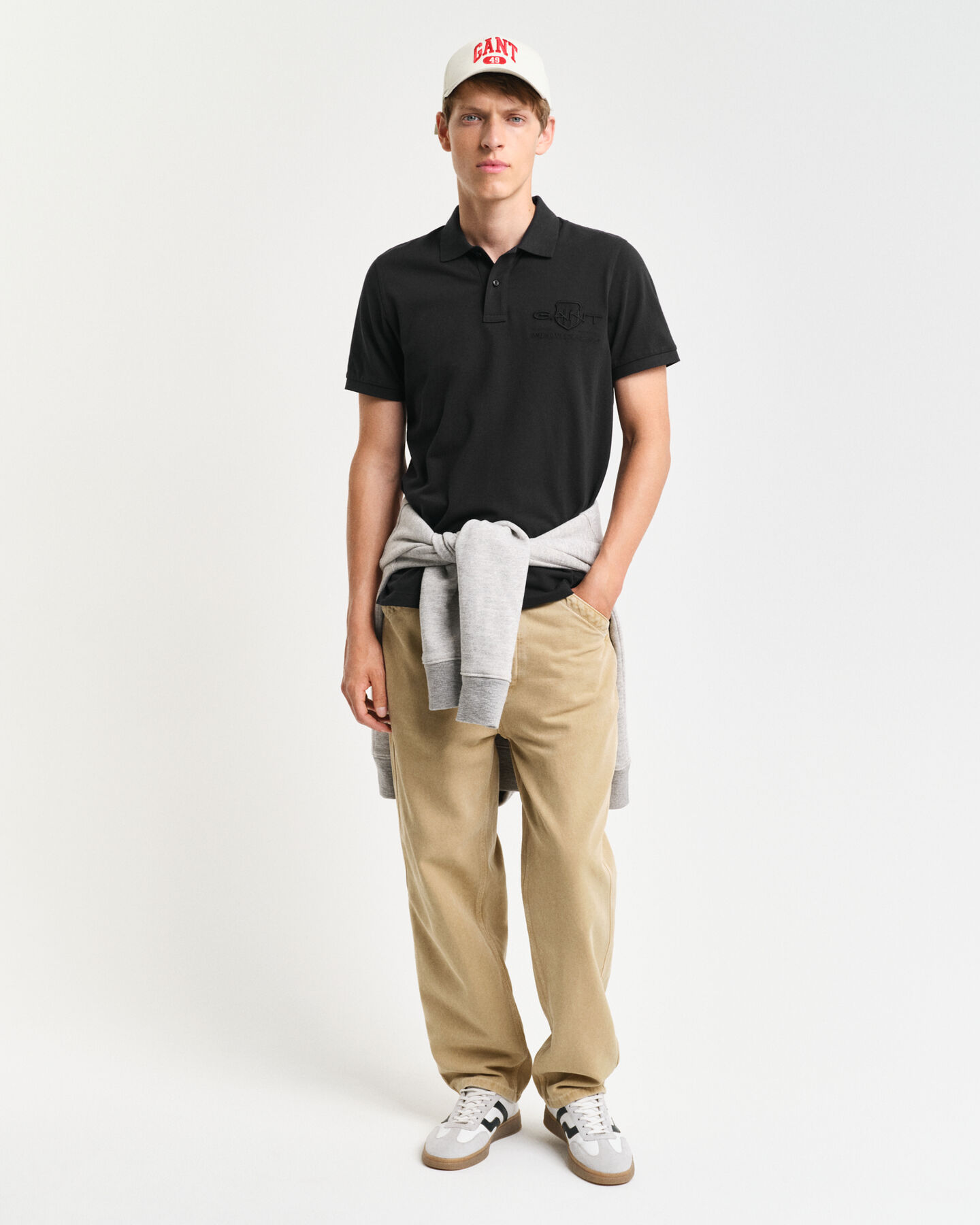 Tonal Shield Polo Shirt