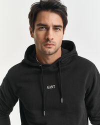 Felpa con cappuccio stampa piccola