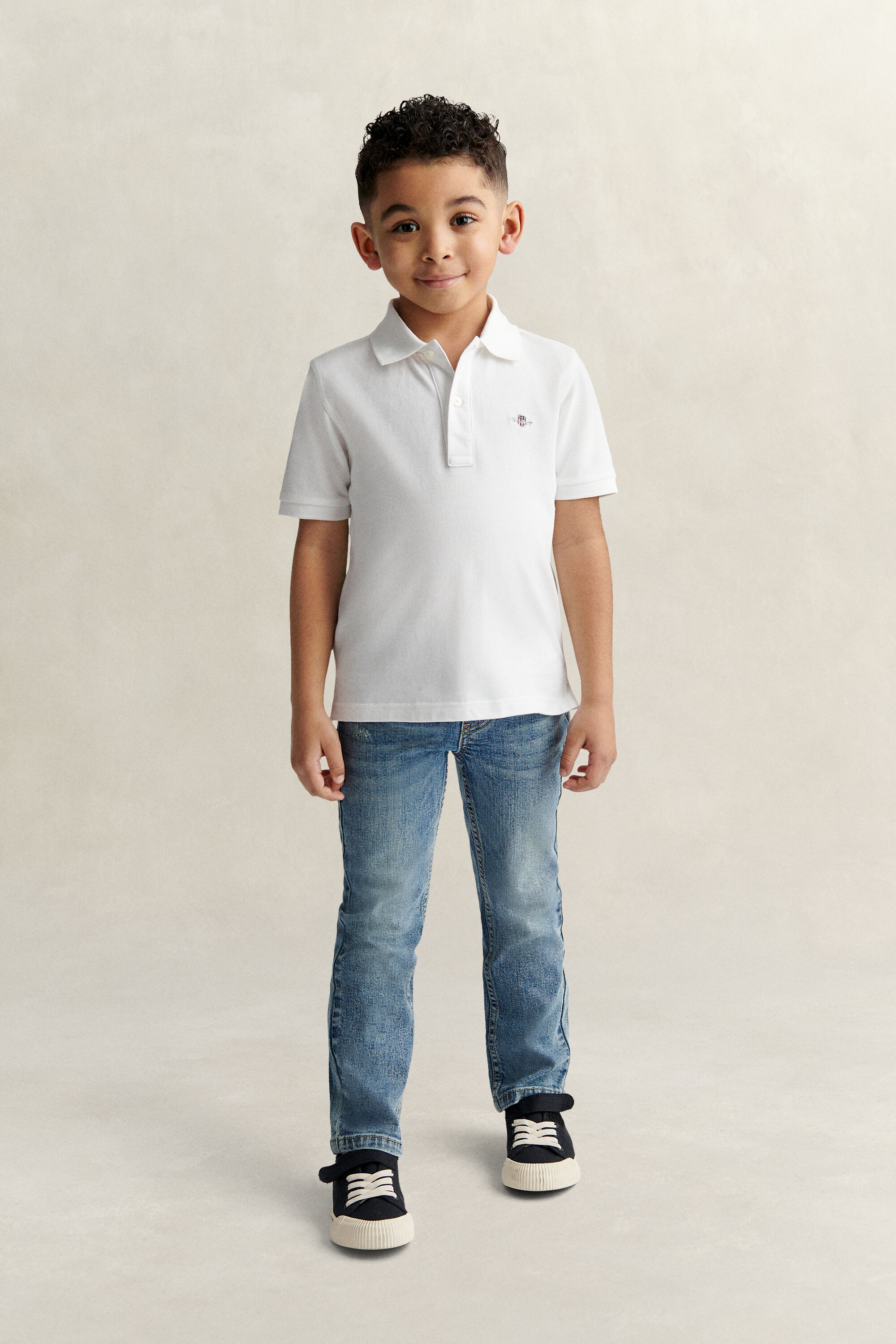 Polo Shield in piqué Kids