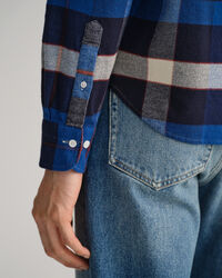 Camicia in flanella a scacchi regular fit