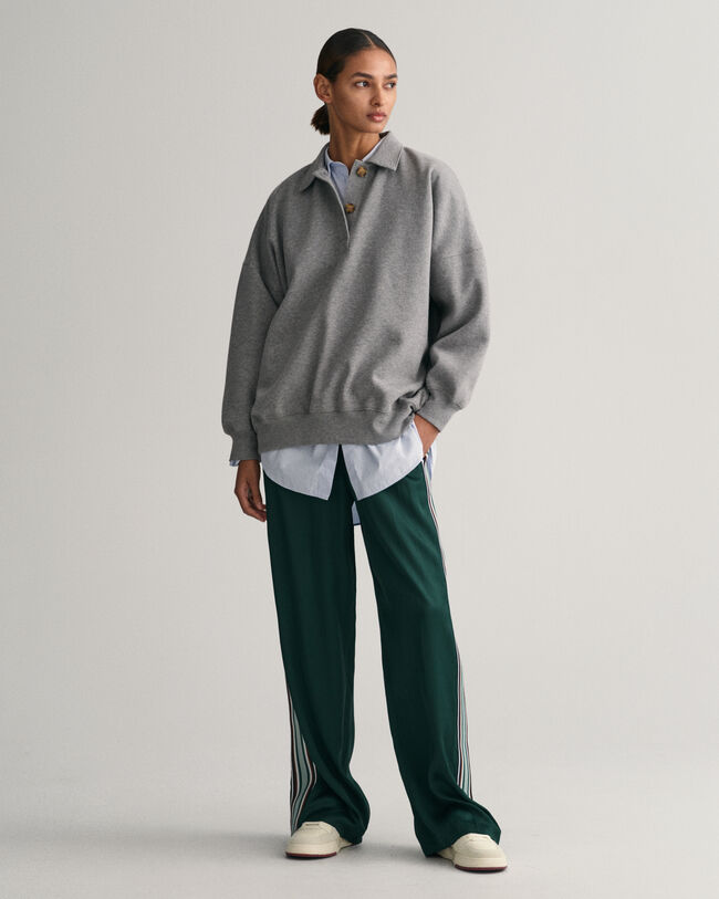 Pantaloni pull-on a righe relaxed fit