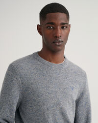 Maglia girocollo m&eacute;lange Neps