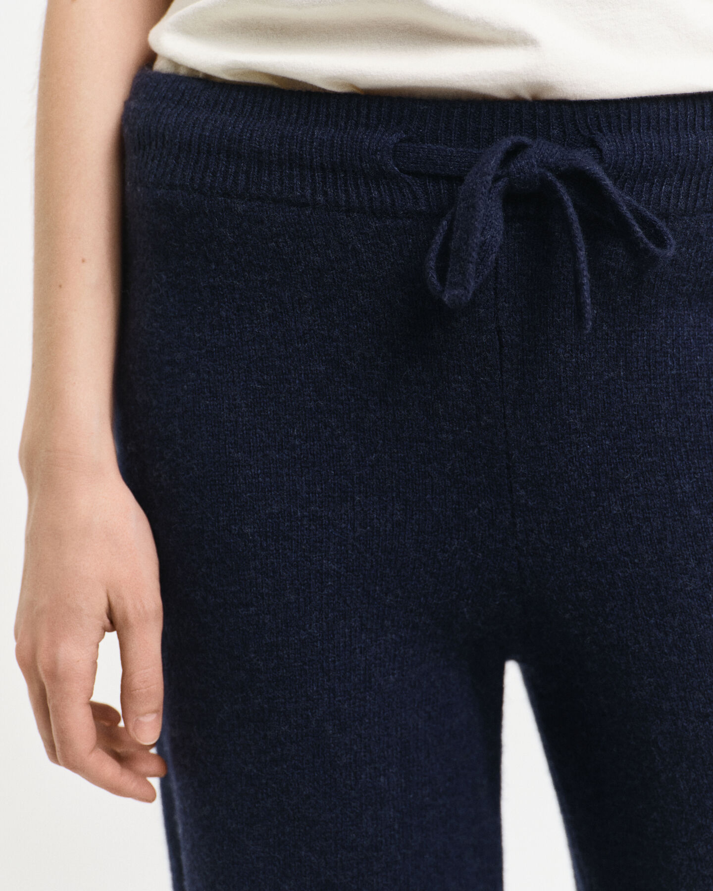 Pantaloni in maglia di lana