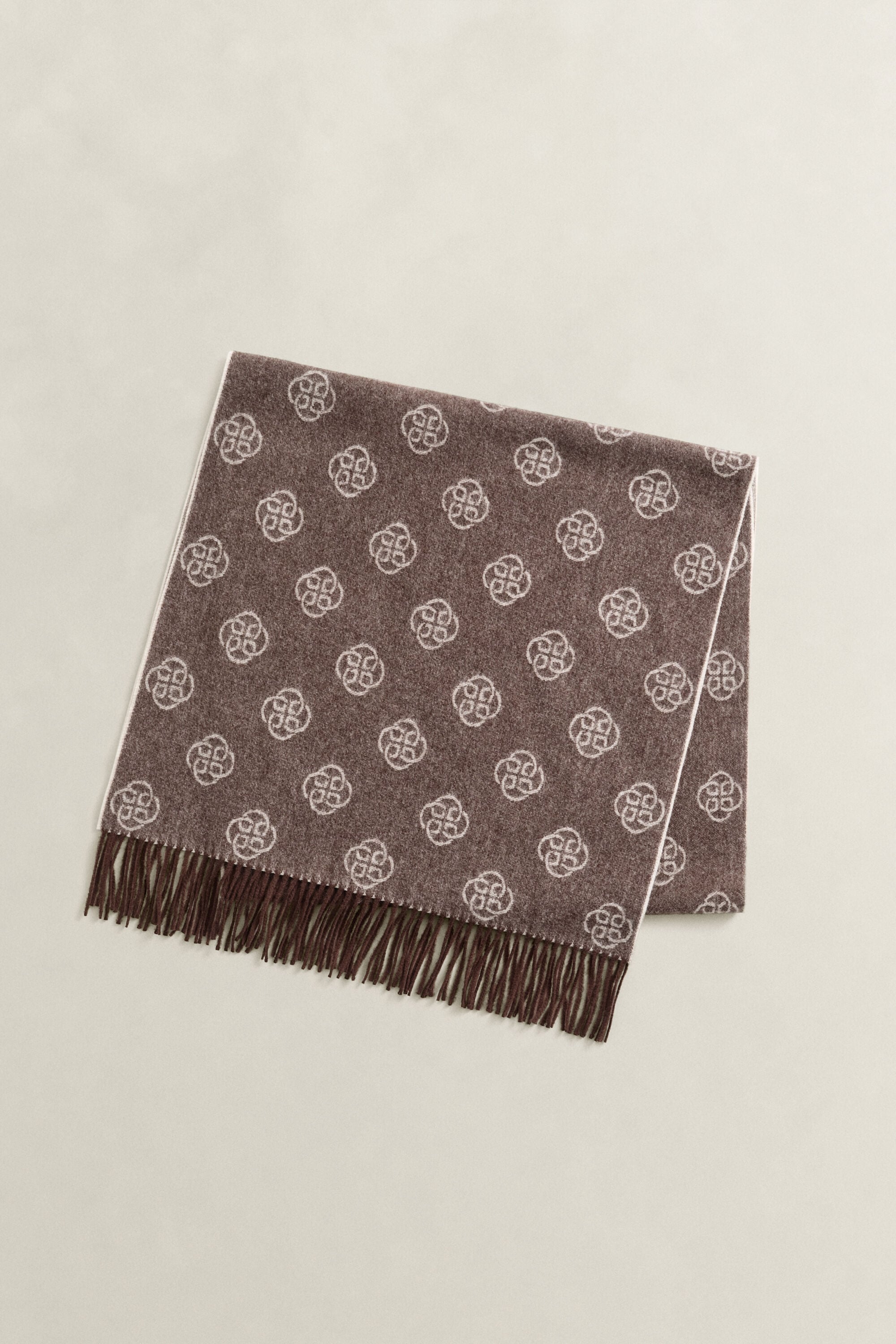 Sciarpa in lana con motivo Monogram