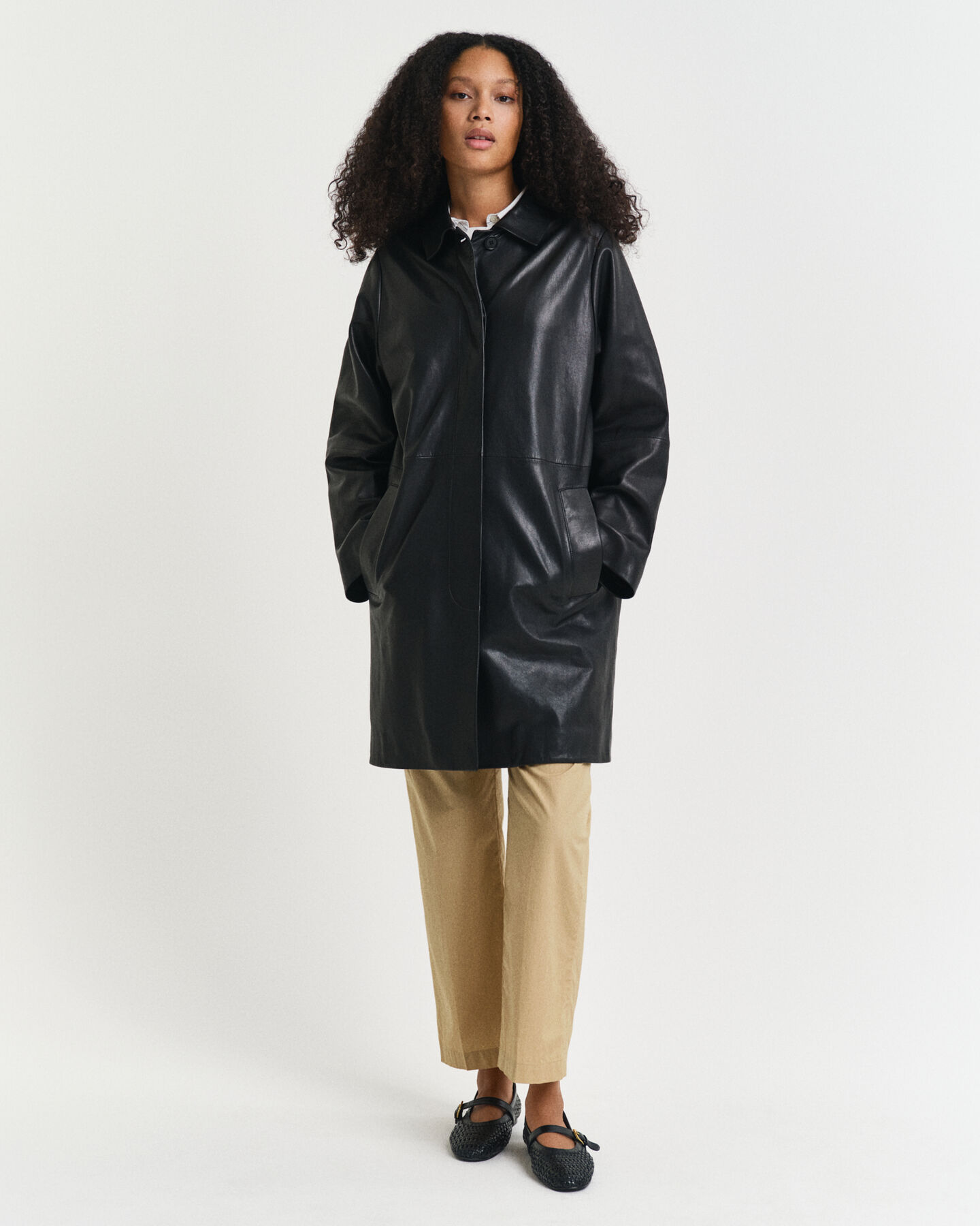 Impermeabile in pelle