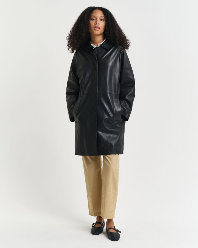 Impermeabile in pelle