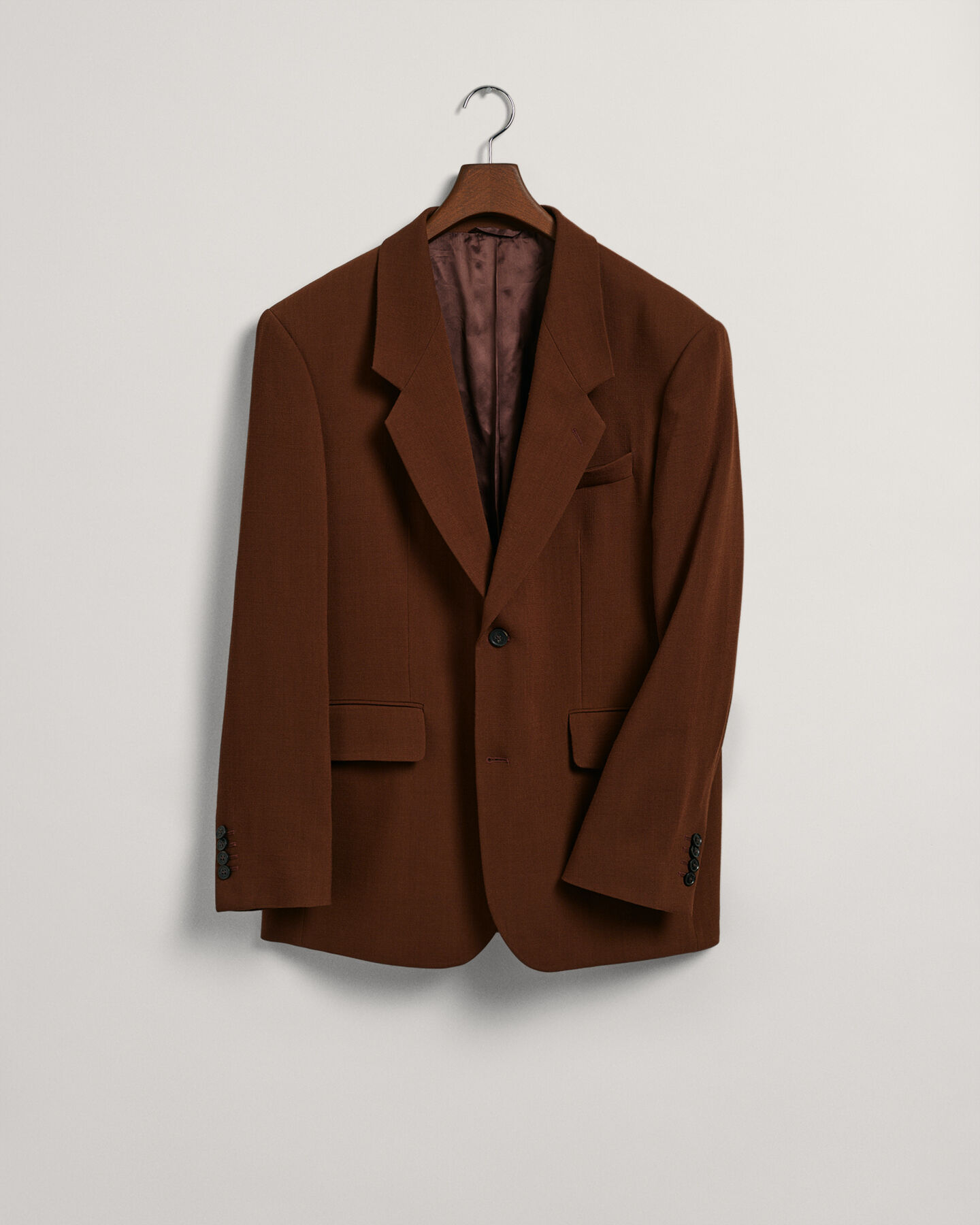 Blazer da abito in crêpe di lana oversize