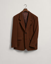 Blazer da abito in crêpe di lana oversize