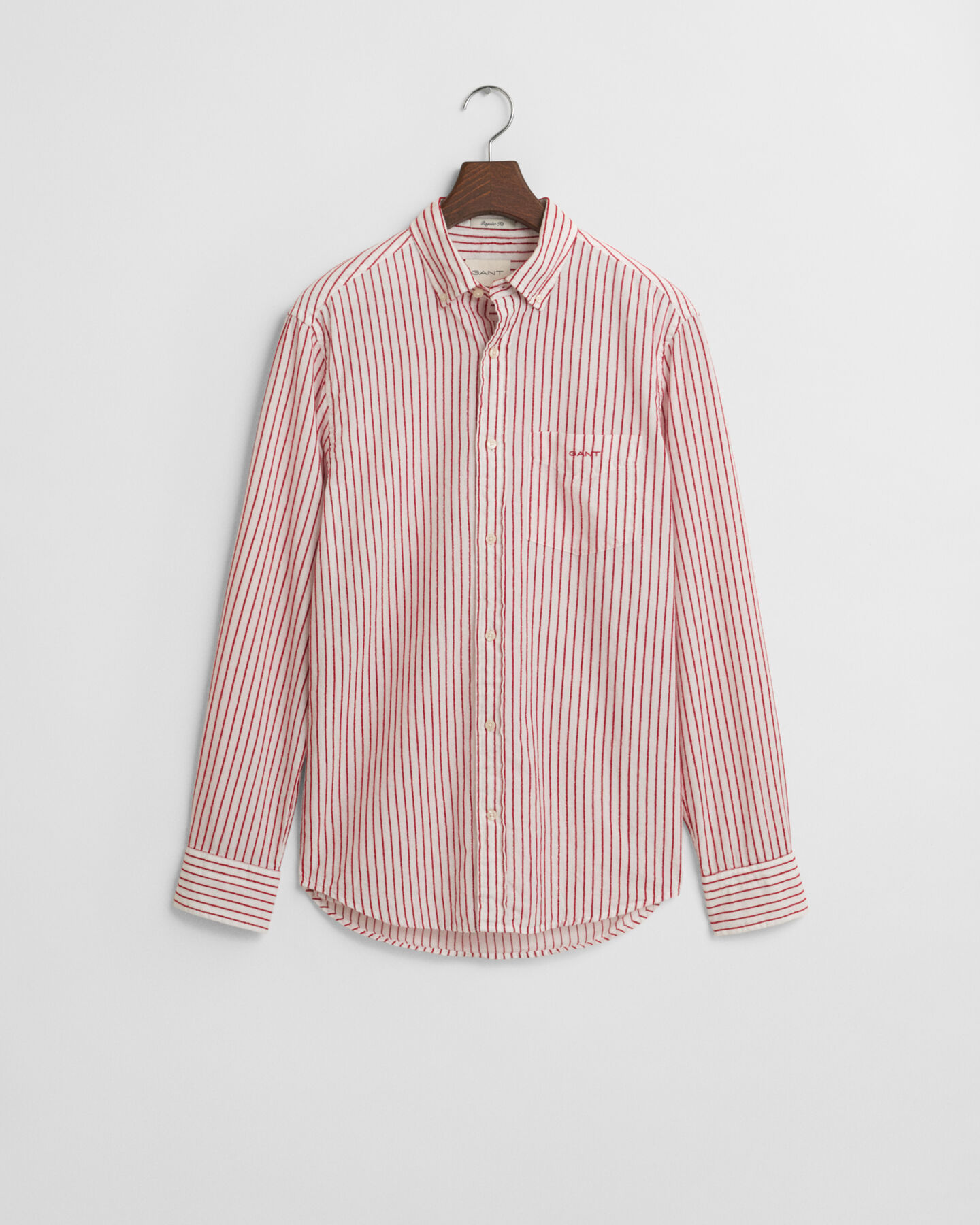 Camicia a righe testurizzata regular fit