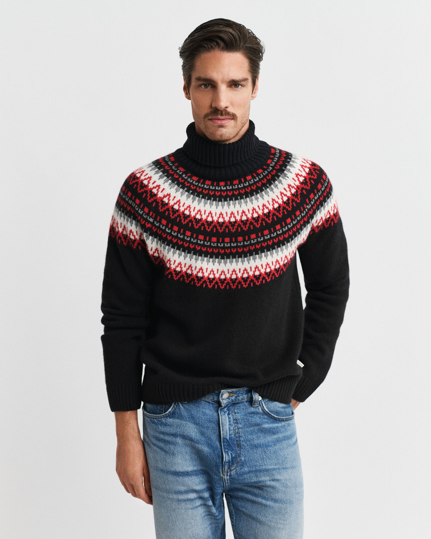 Maglia a collo alto Fair Isle