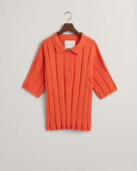 Maglia a polo Terry Cloth a coste